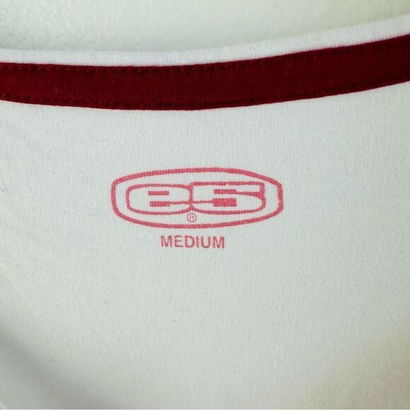 E5 University Of Alabama Sequin White Tee Size M - Picture 3 of 4